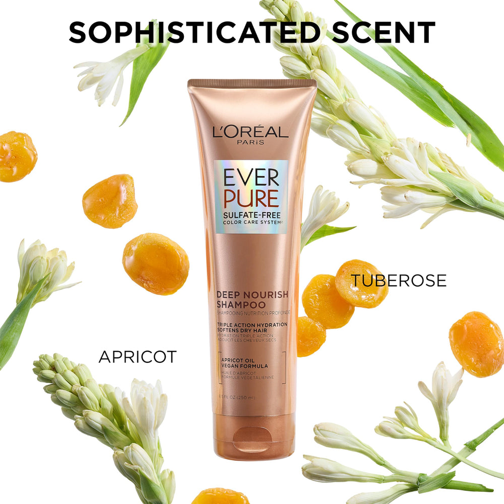 L'Oreal Paris EverPure conditioner in hand demonstrating smooth application