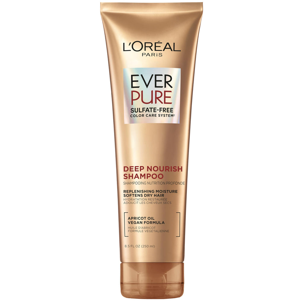 L'Oréal Paris EverPure front bottle showing product and hydration benefits