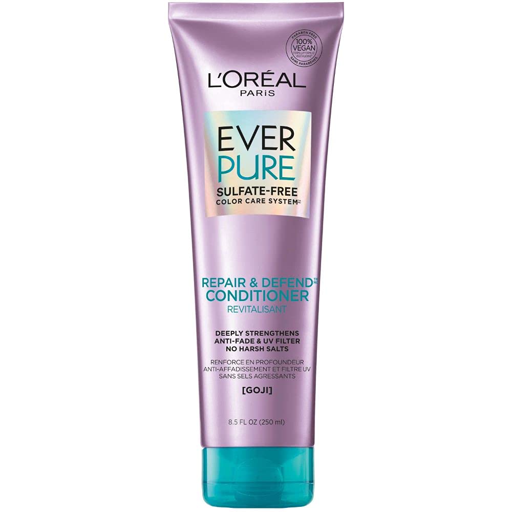 L'Oreal Paris EverPure front bottle showing product and benefit of color protection