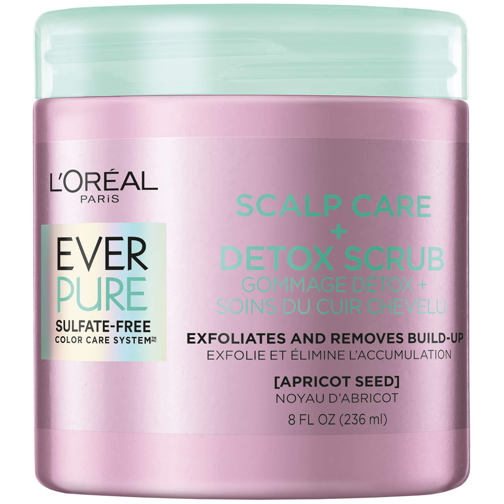 L'Oreal Paris EverPure front packaging showing the detox scrub tube and details