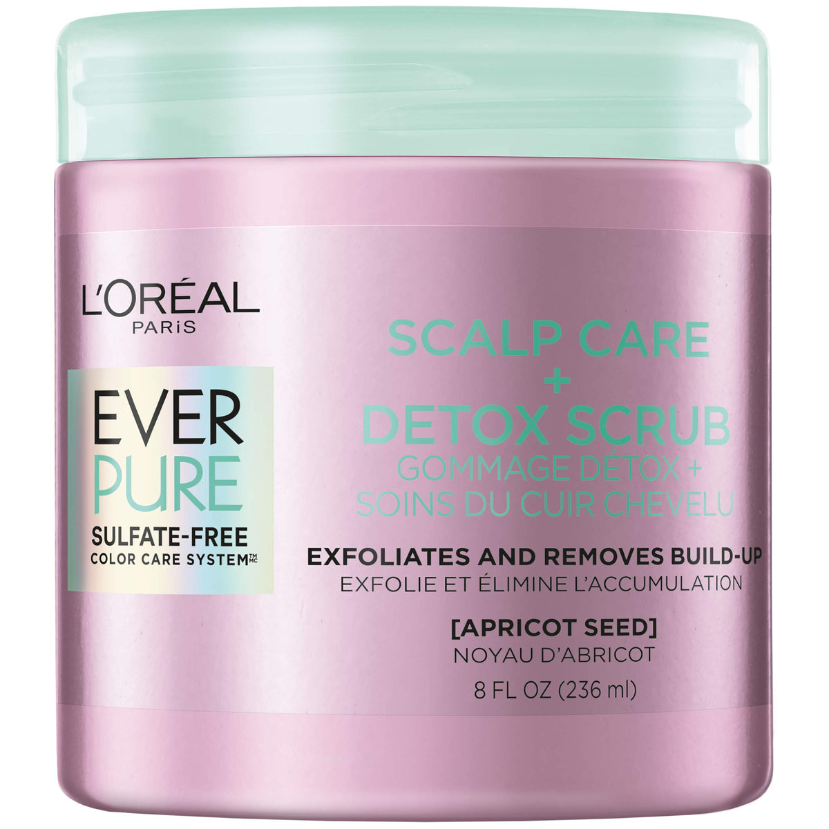 L'Oreal Paris EverPure front packaging showing the detox scrub tube and details