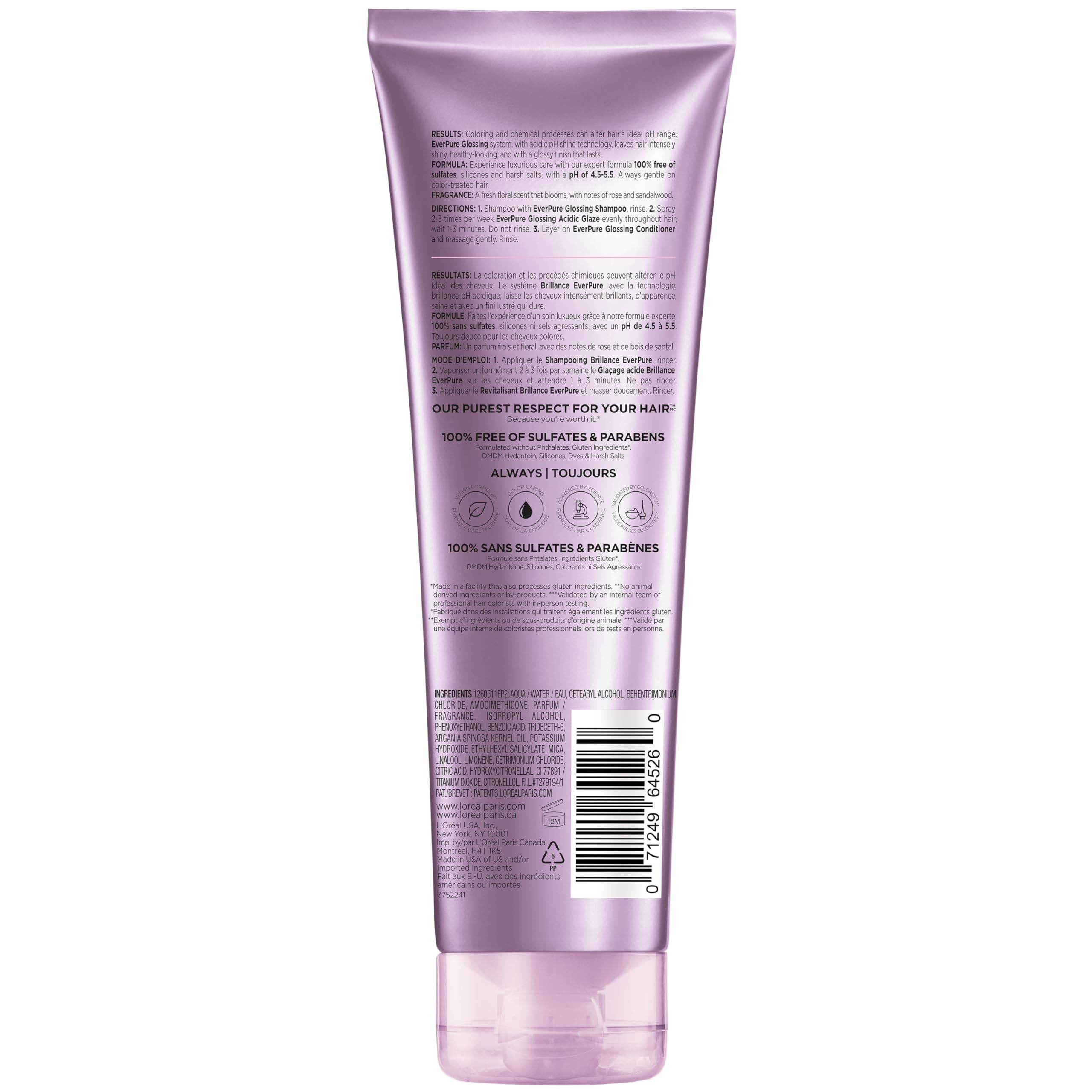 L'Oreal Paris EverPure lifestyle scene with rose and sandalwood fragrance cues