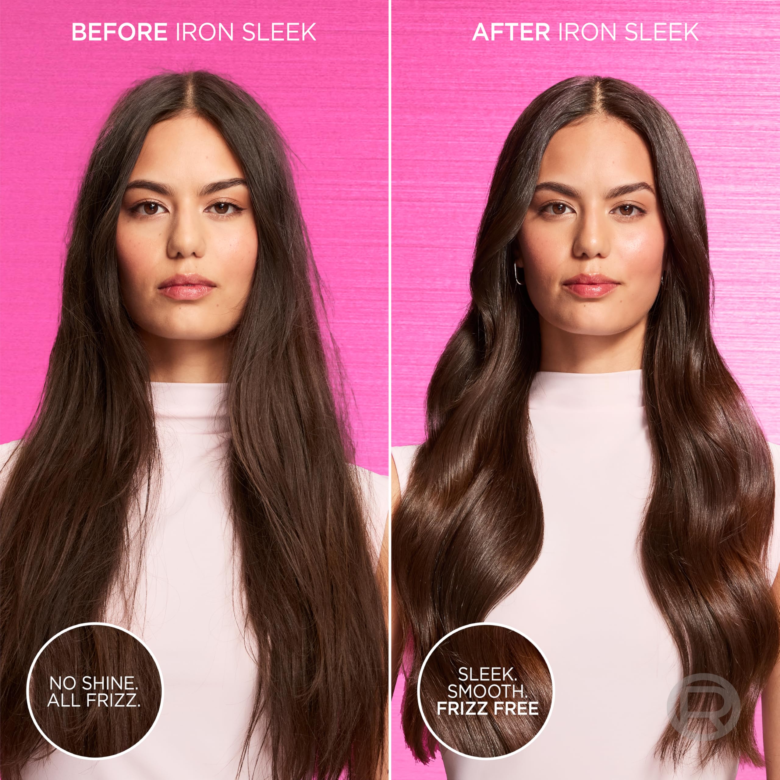 L'Oreal Paris lifestyle image of sleek, smooth hair after using the system