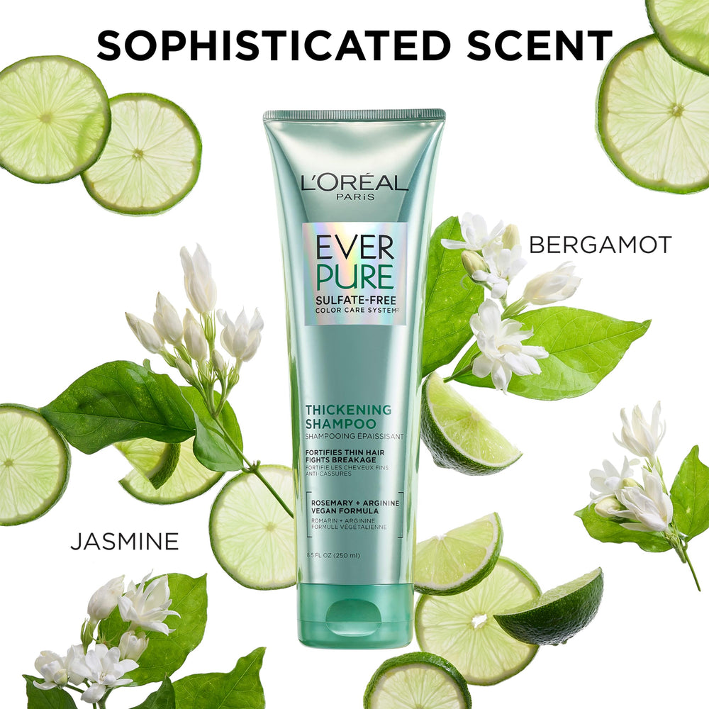 L'Oreal Paris back label close-up showing ingredients and color-safe formulation