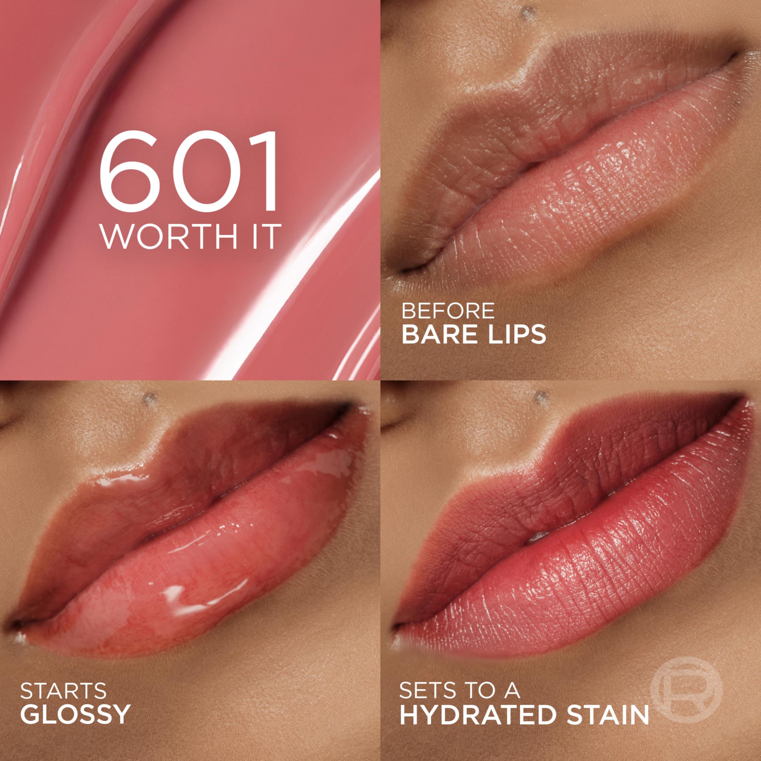 L'Oreal Paris hyaluron tint applicator close-up with precision tip for smooth even color application benefit