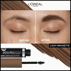 L'Oreal Paris 3D micro-grip brush close-up displaying precise application