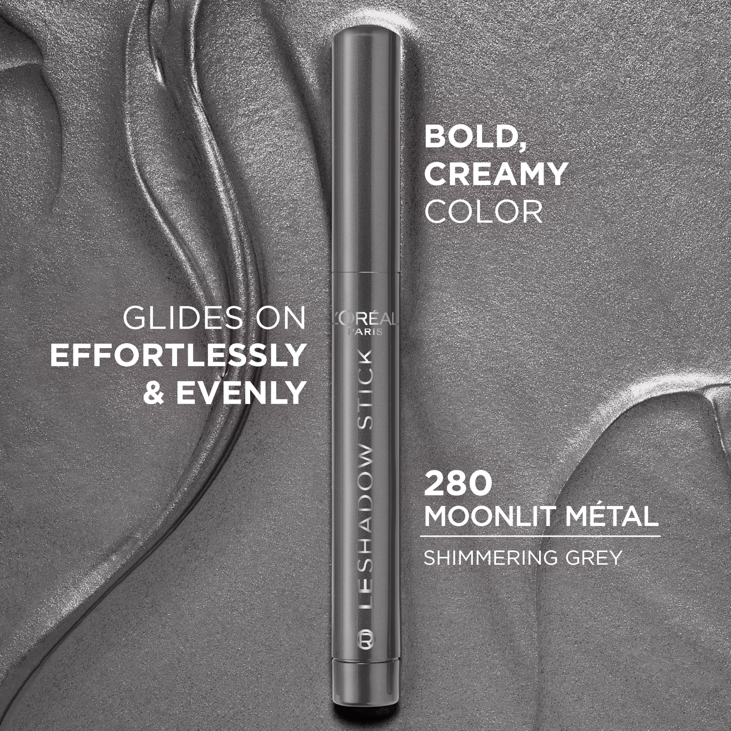 L'Oreal Paris Le Shadow Stick creamy texture close-up for smooth blending benefit