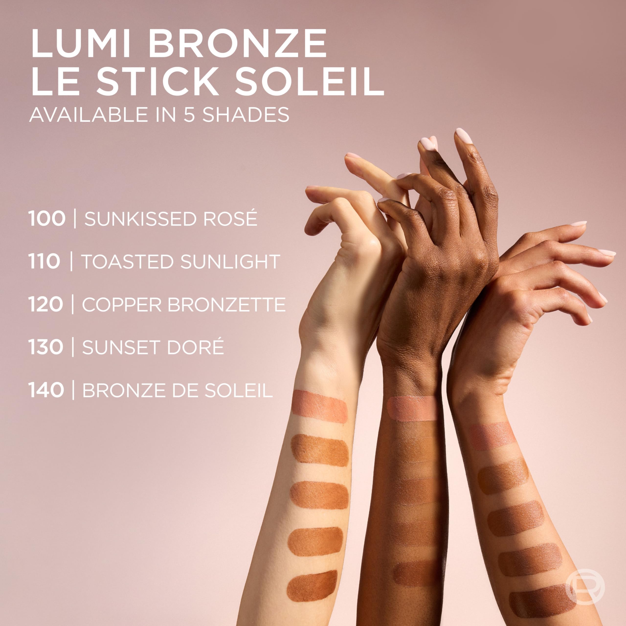 L'Oreal Paris bronzer stick beside a coin for size and portability comparison