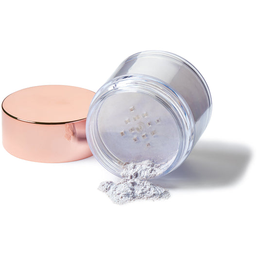 L'Oreal Paris LUMI Shimmerista Moonlight swatch on skin demonstrating cool iridescent glow