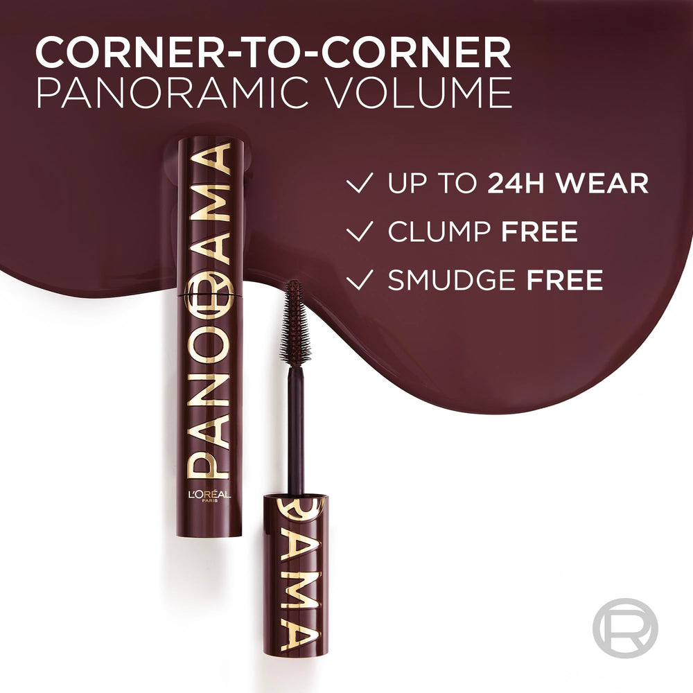 L'Oreal Paris brush applying mascara to outer corner for panoramic lash coverage