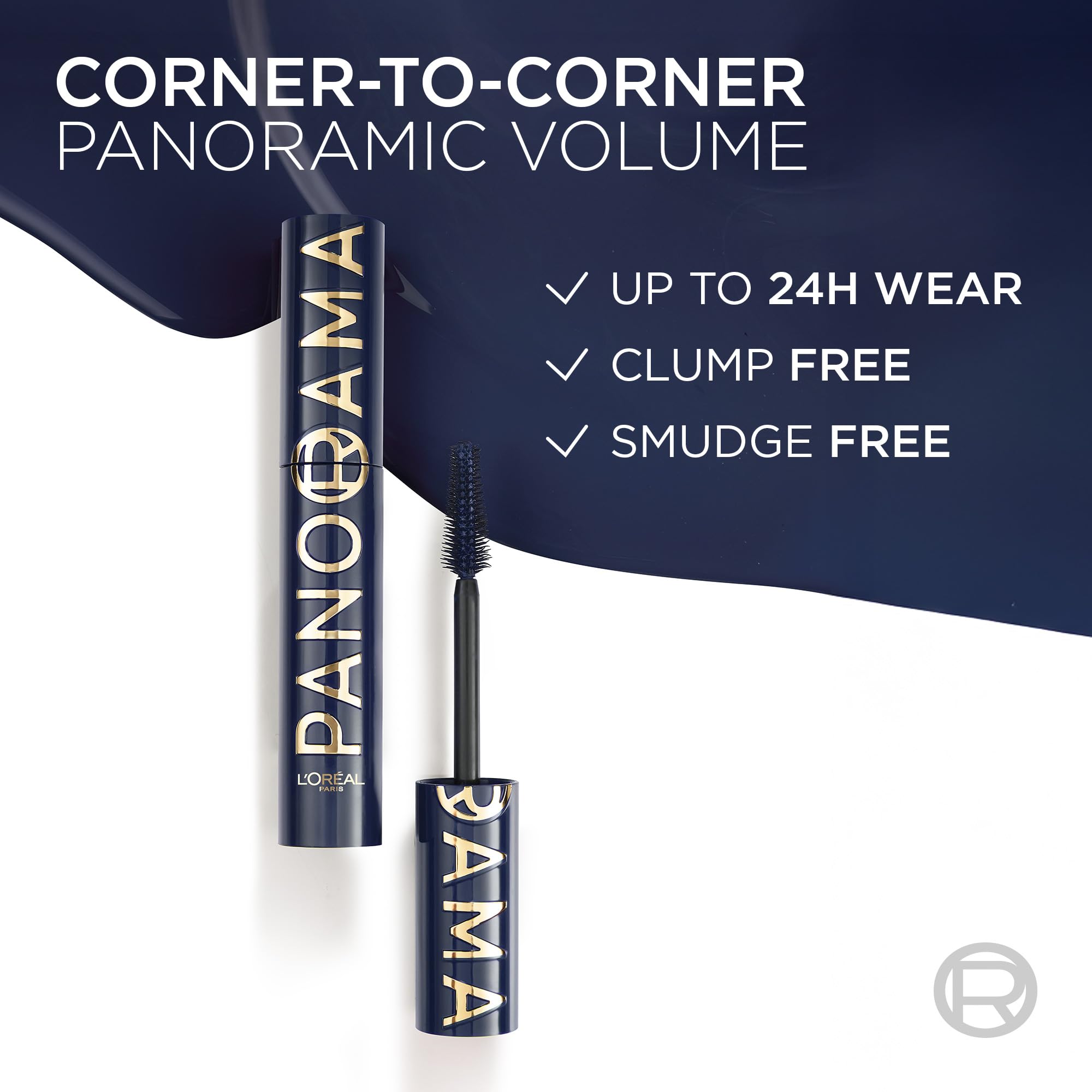 L'Oreal Paris tube in hand for scale illustrating compact size and travel-friendly benefit