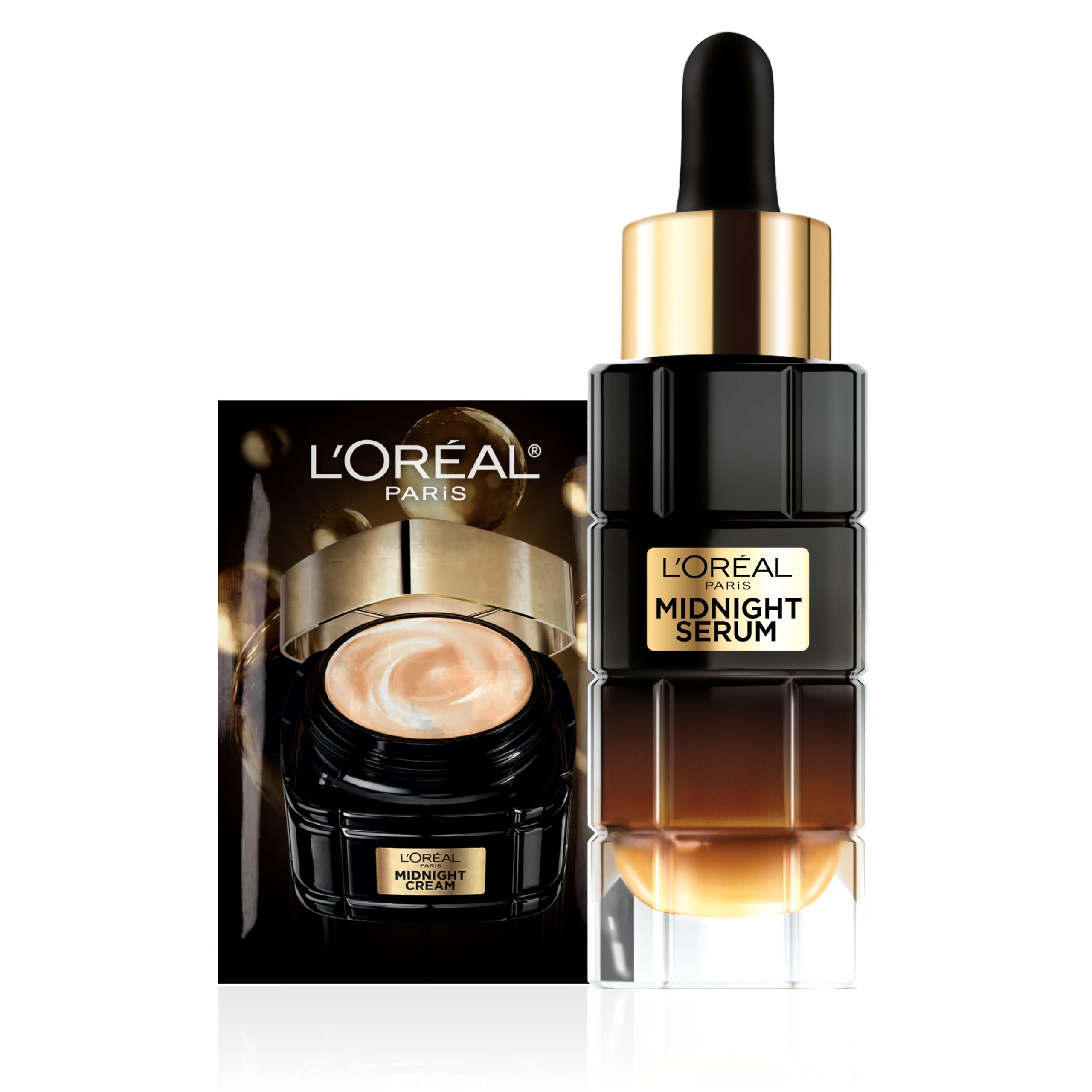 L'Oreal Paris Age Perfect front packaging showing elegant glass bottle and label for luxury appeal