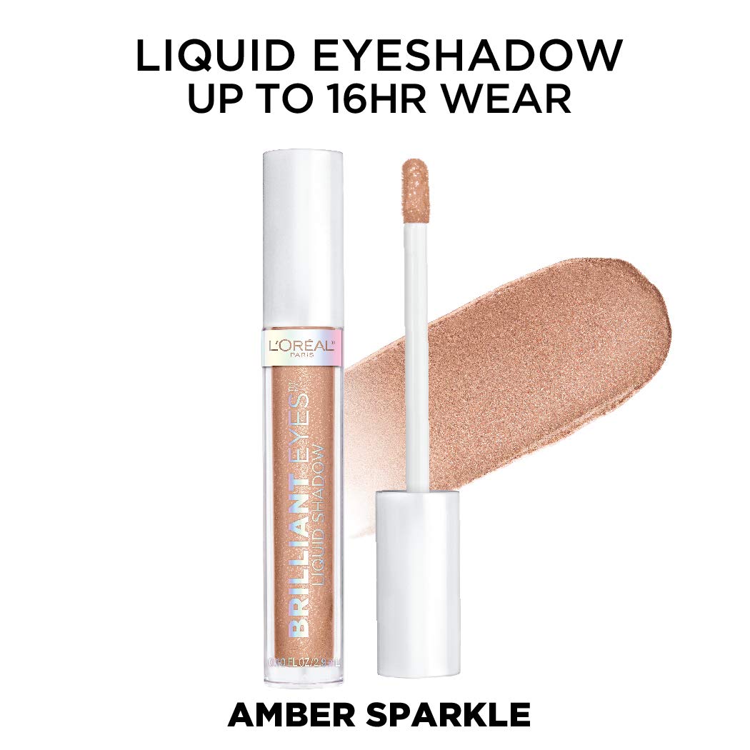 L'Oreal Paris liquid texture close-up highlighting smooth, non-greasy shimmer