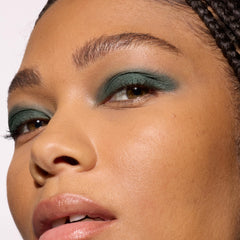 L'Oreal Paris shown applied on eyelid closeup illustrating intense color payoff benefit
