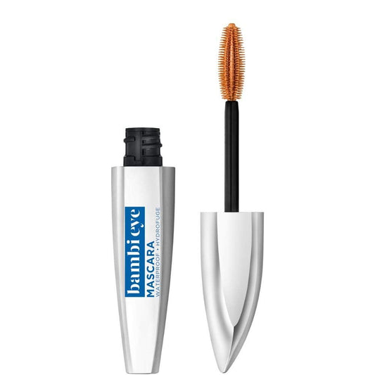 L'Oreal Paris front packaging showing compact black mascara tube and label benefits