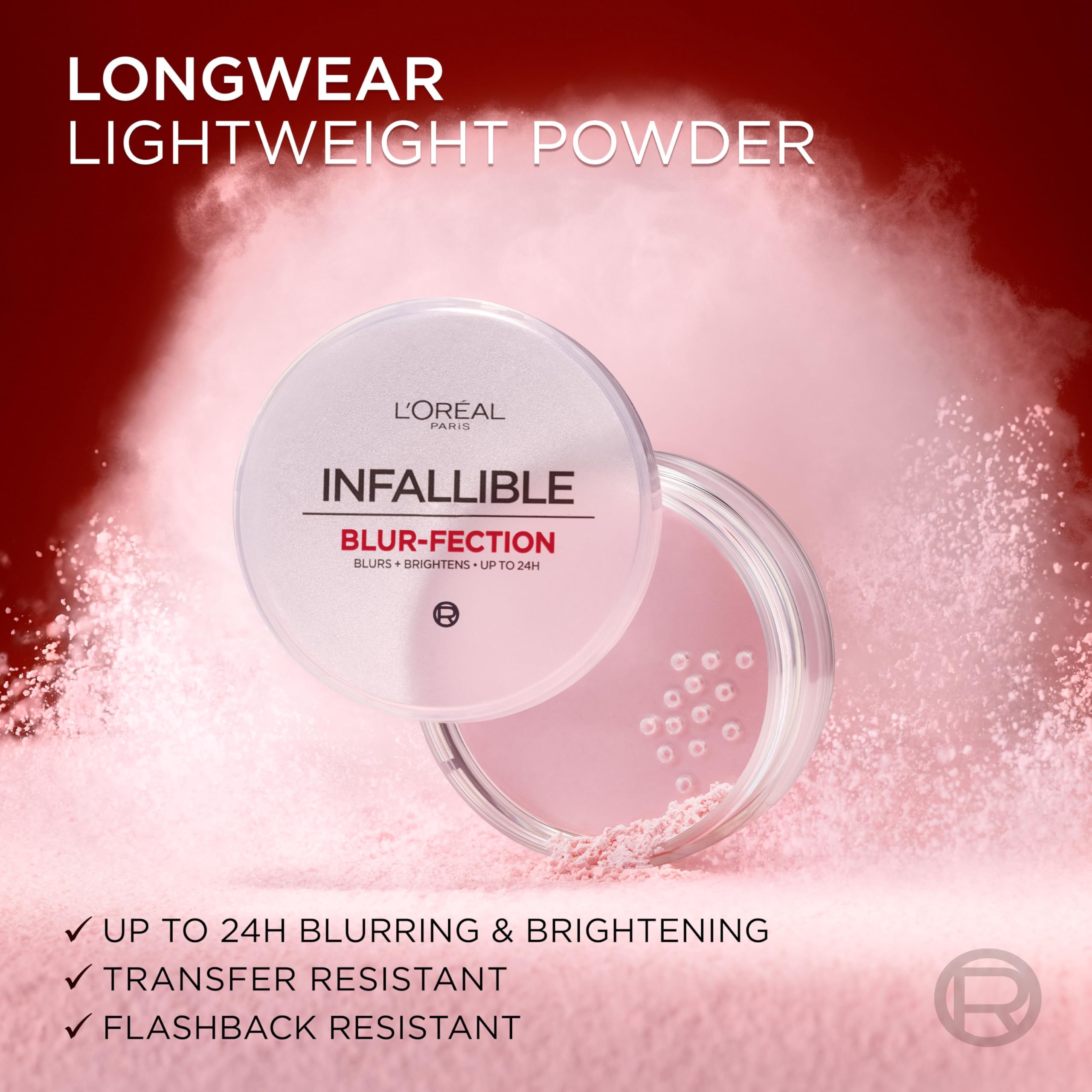 L'Oreal Paris powder on puff ready to press and set makeup quickly