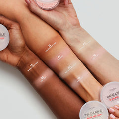 L'Oreal Paris under-eye bake demonstration brightening effect