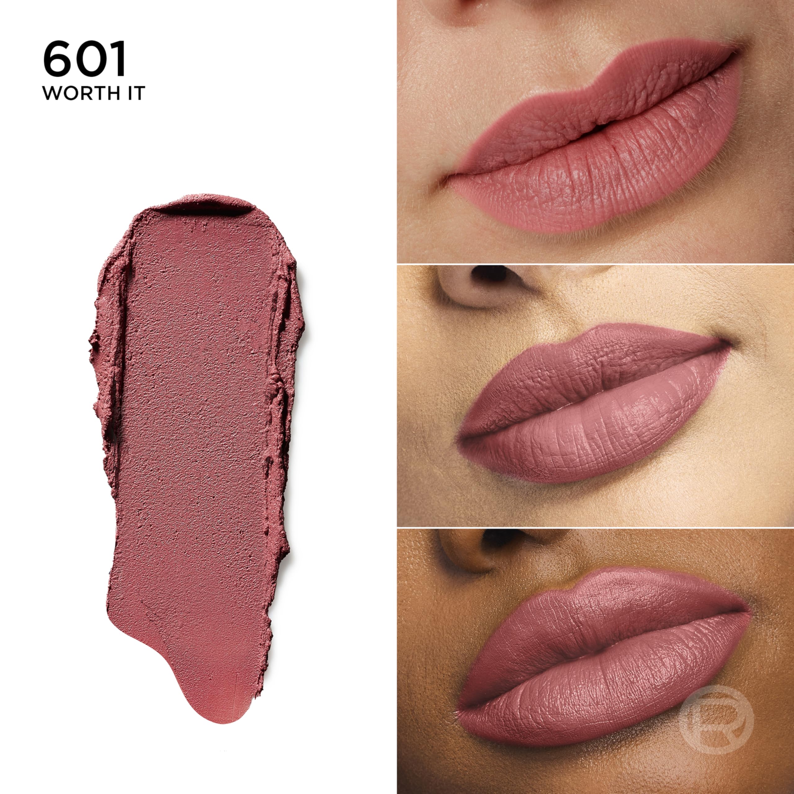 L'Oreal Paris blurred matte texture close-up highlighting smooth finish