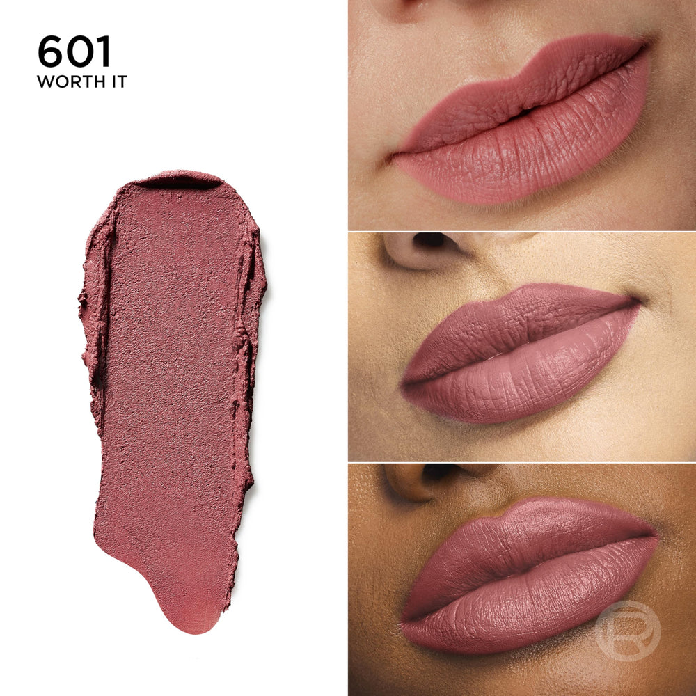 L'Oreal Paris blurred matte texture close-up highlighting smooth finish
