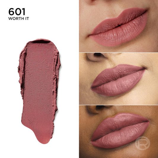 L'Oreal Paris blurred matte texture close-up highlighting smooth finish
