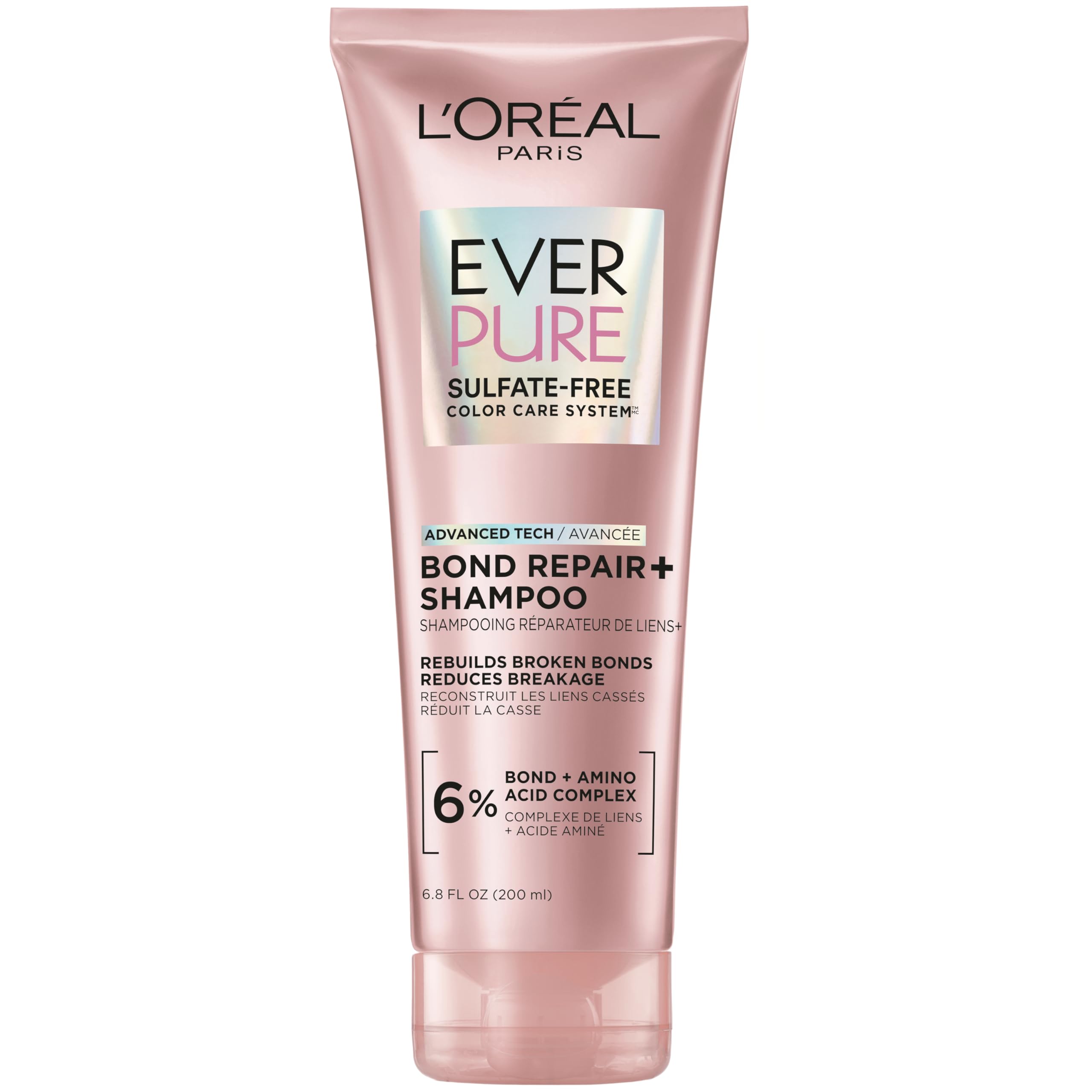 L'Oreal Paris bottle front packaging showing product benefit and brand