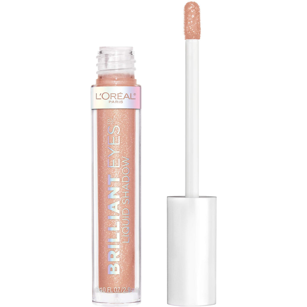 L'Oreal Paris product front packaging showing Rose Gem shimmer, easy-to-read label benefit