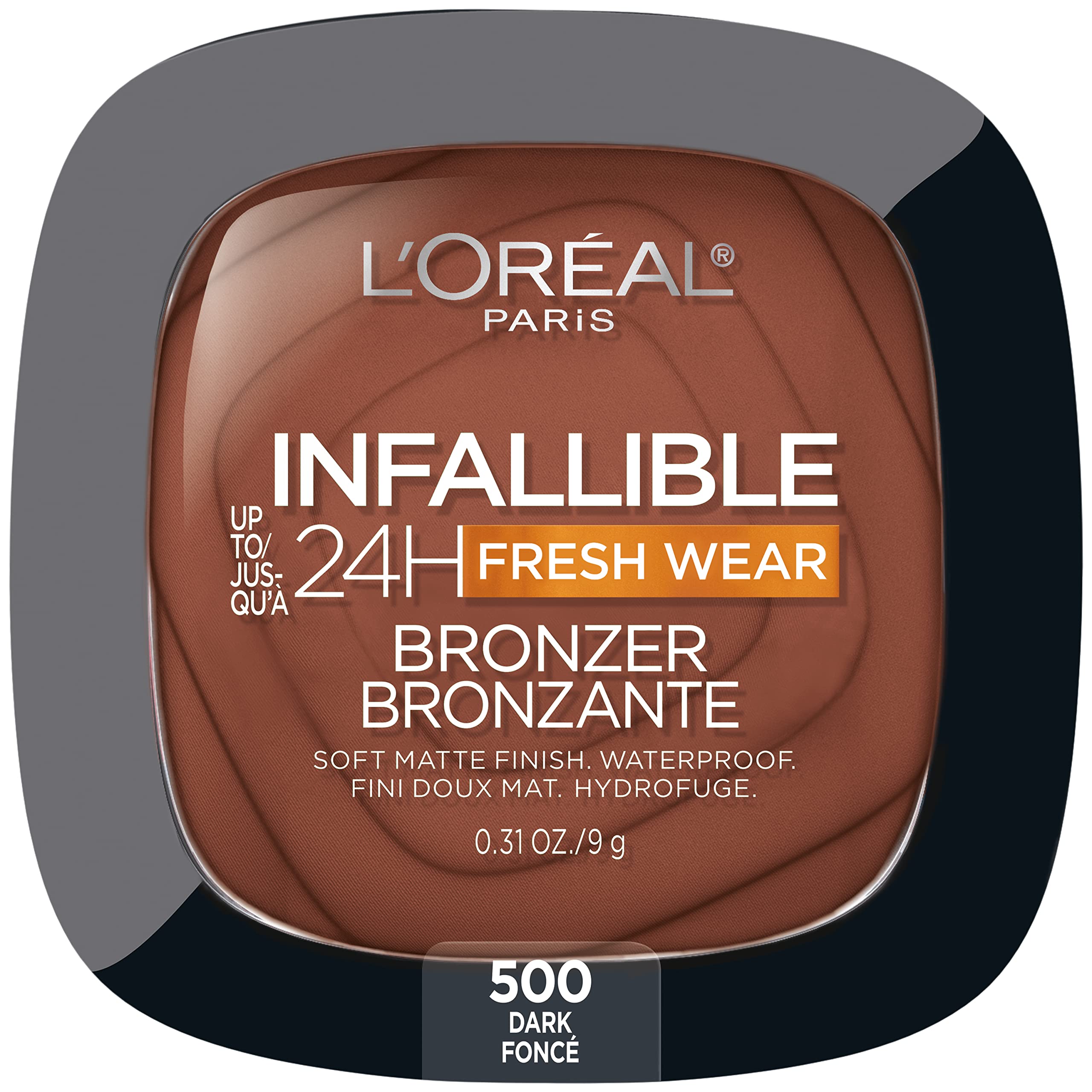 L'Oreal Paris bronzer front compact showing sleek packaging and durable design
