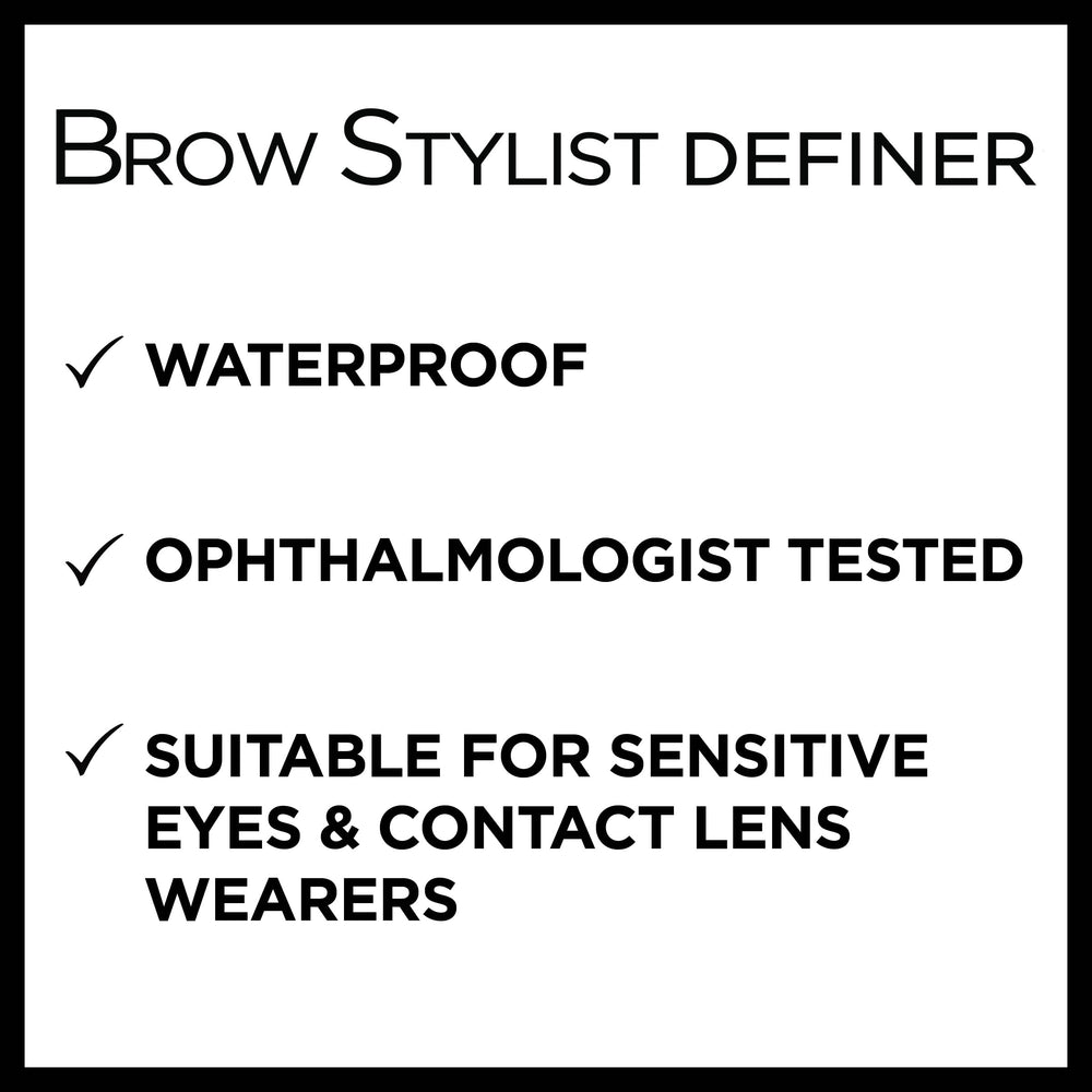 L'Oreal Paris before and after brows filled to show natural gap-filling benefit