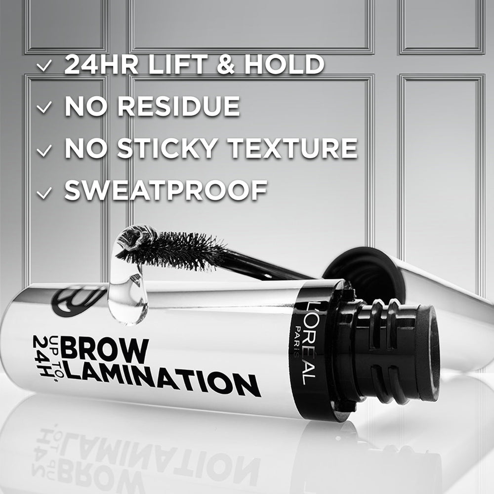 L'Oreal Paris angled applicator detail for precise upward brow strokes
