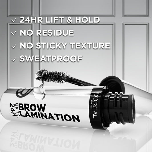 L'Oreal Paris angled applicator detail for precise upward brow strokes