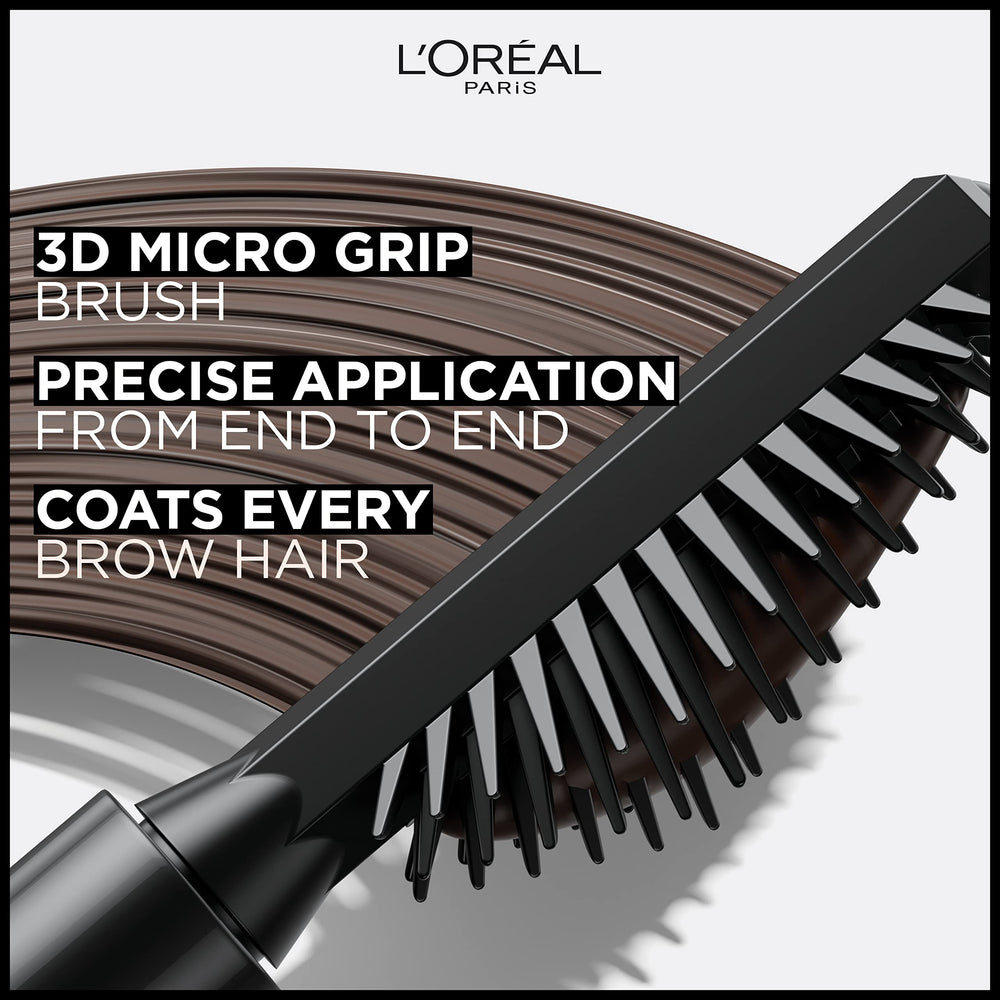 L'Oreal Paris formula fibers texture close-up showing volumizing effect and lightweight feel