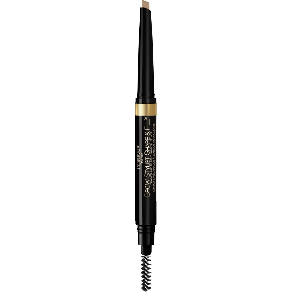 L'Oreal Paris brow pencil front packaging showing product and shade for easy selection