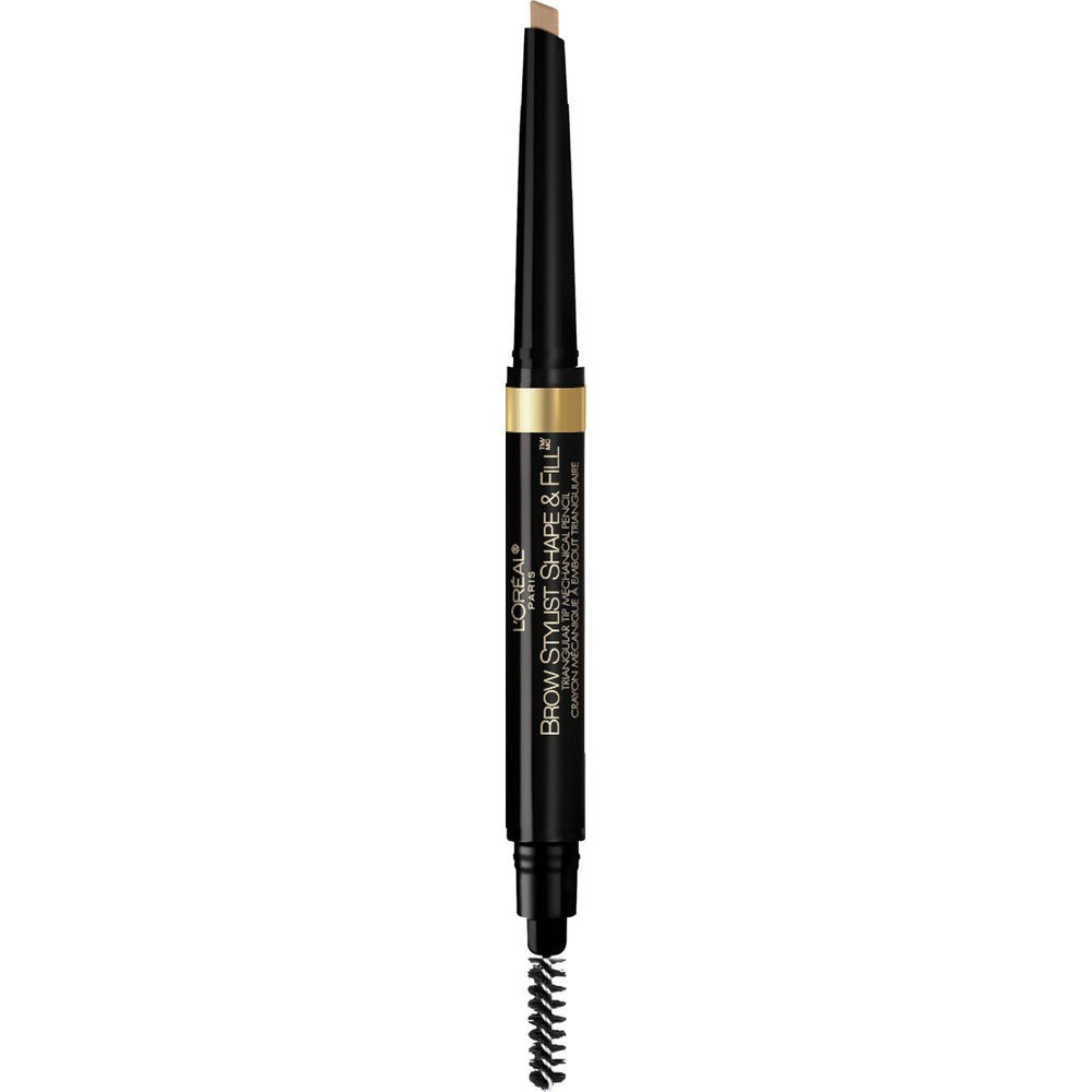 L'Oreal Paris brow pencil front packaging showing product and shade for easy selection