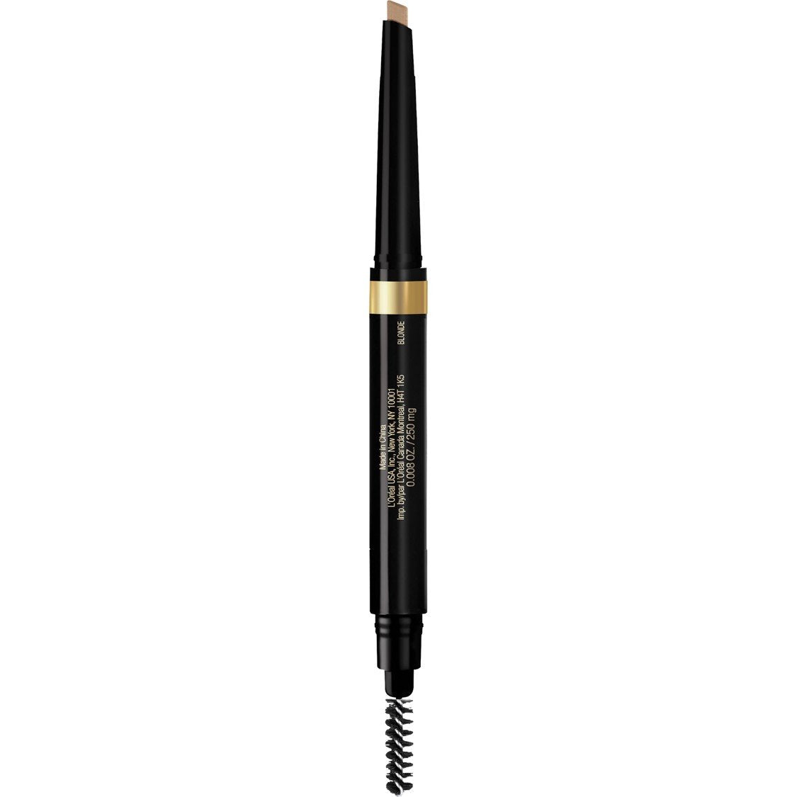 L'Oreal Paris blonde shade swatches on skin demonstrating buildable, natural color