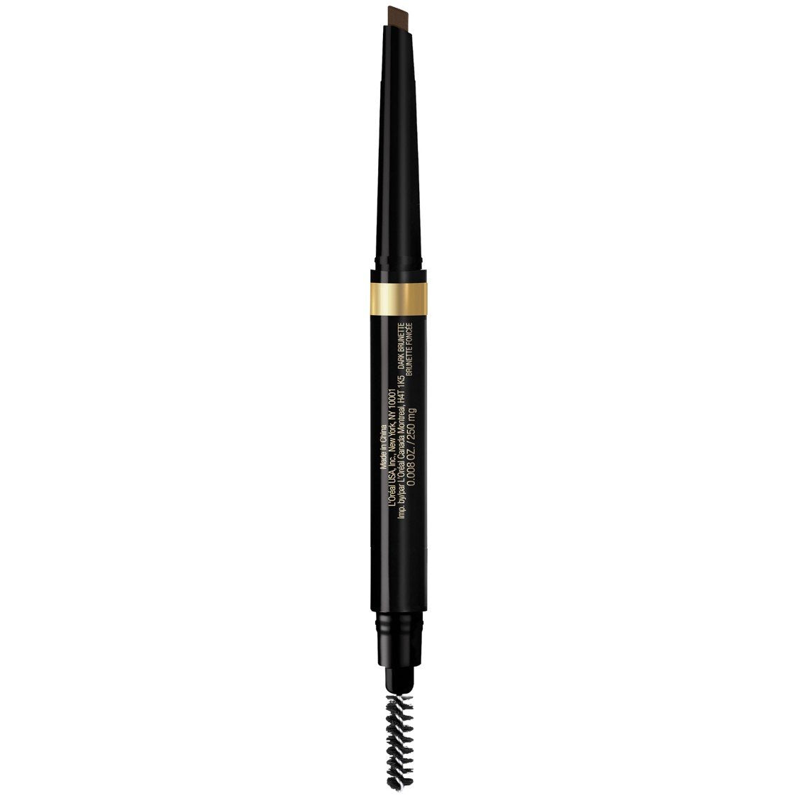 L'Oreal Paris before and after brow comparison showing visible definition