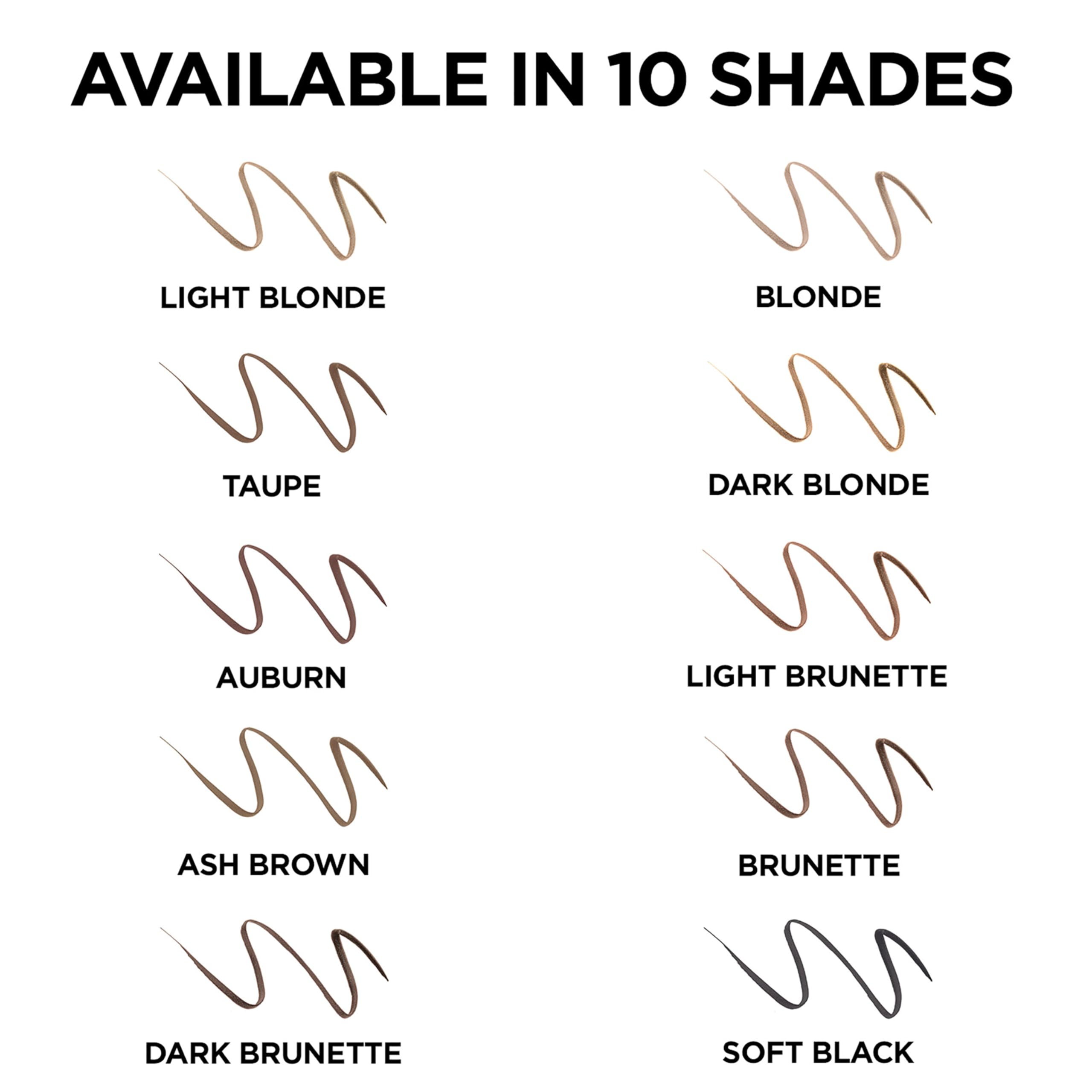 L'Oreal Paris packaging label displaying shade Brunette and product info