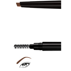 L'Oreal Paris flatlay with pencil and makeup bag for on-the-go brow touch-ups