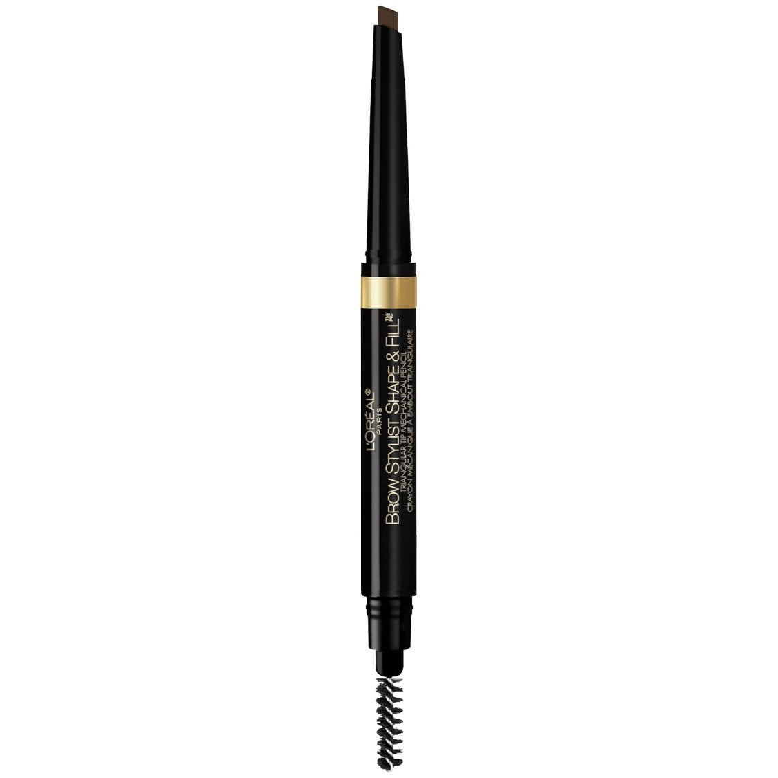 L'Oreal Paris pencil front packaging showing compact brow tool benefits