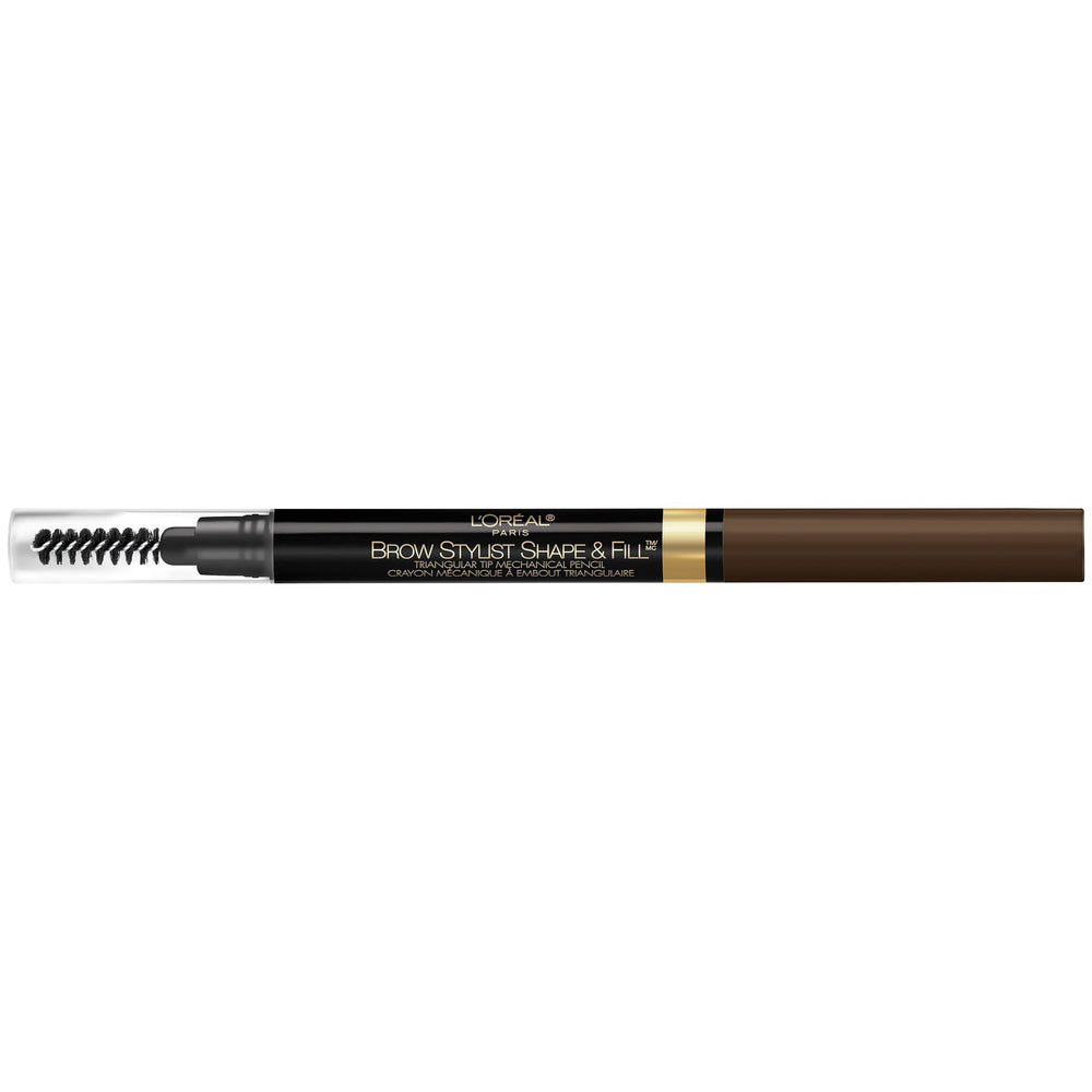 L'Oreal Paris brow pencil inside a makeup bag for on-the-go touch-ups