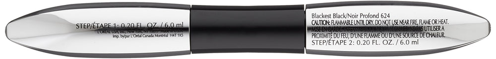 L'Oreal Paris applicator close-up revealing fiber-rich brush for enhanced length and volume