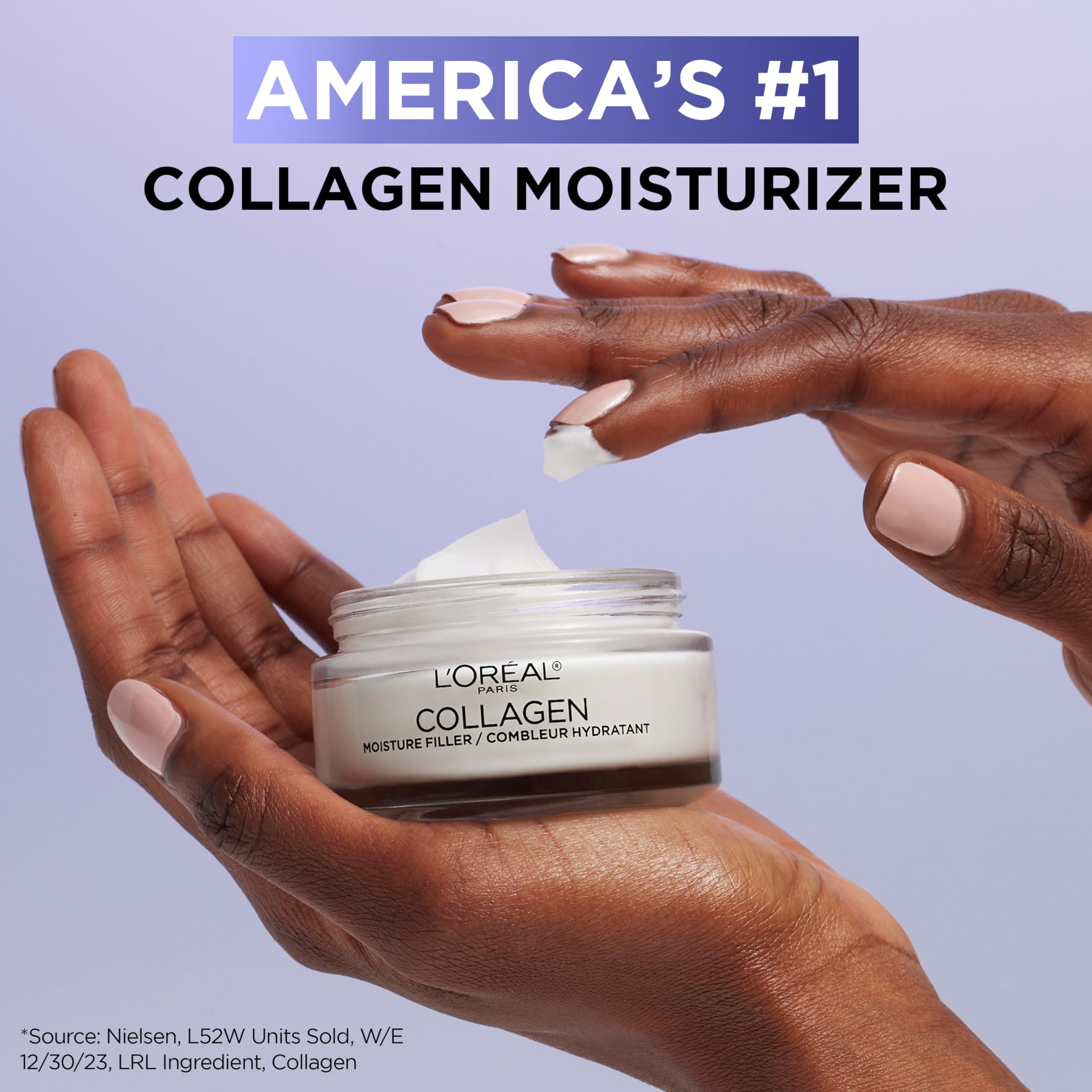 L'Oreal Paris moisturizer on bathroom vanity suggesting daily routine use