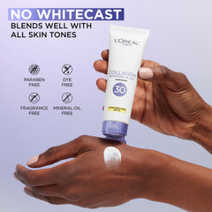L'Oreal Paris product next to common items showing size and portability