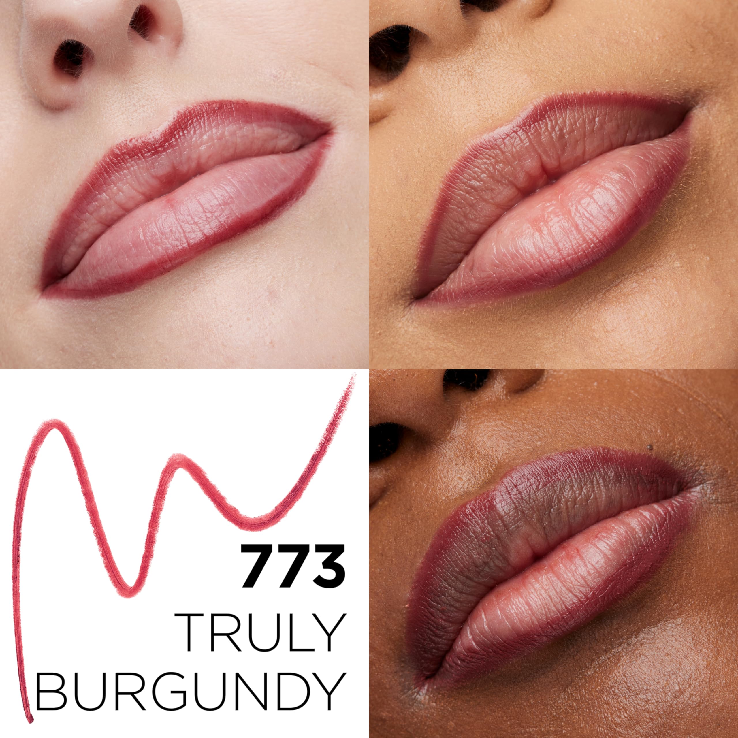 L'Oreal Paris colour riche pencil close-up tip demonstrating precise application