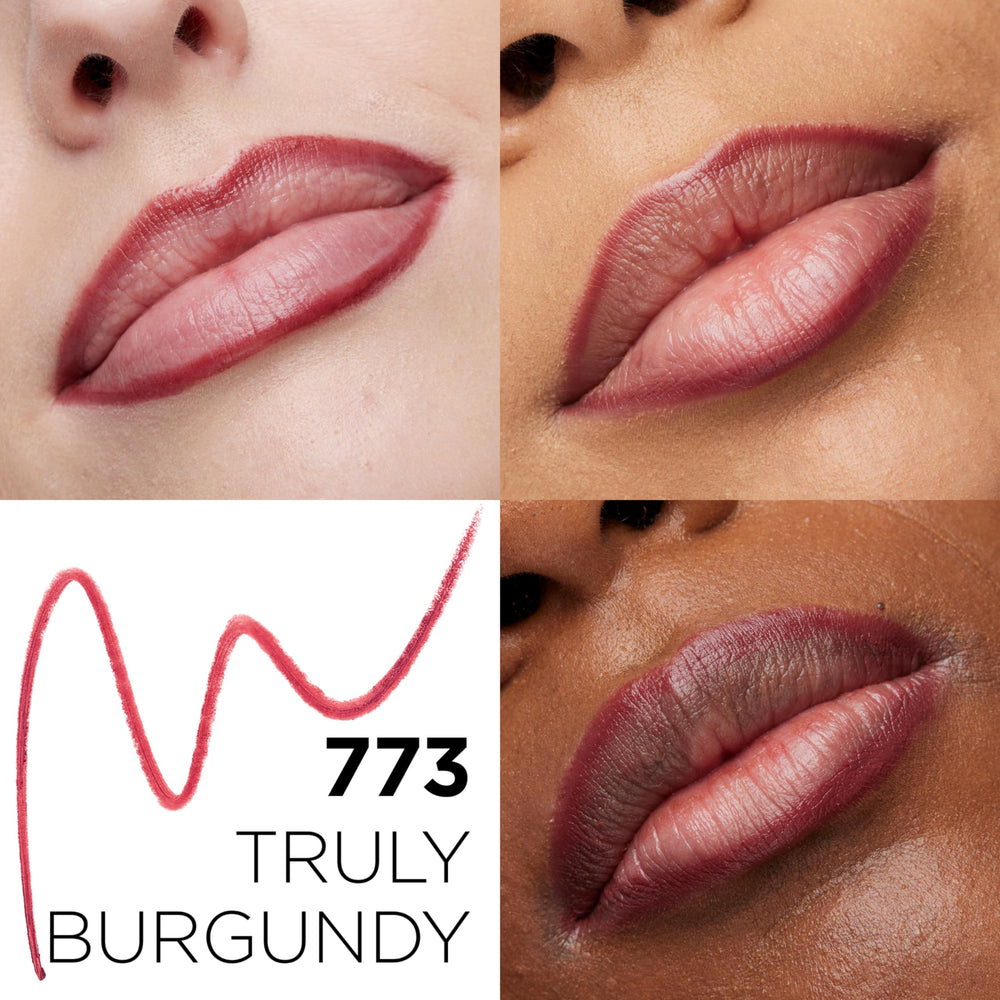 L'Oreal Paris colour riche pencil close-up tip demonstrating precise application