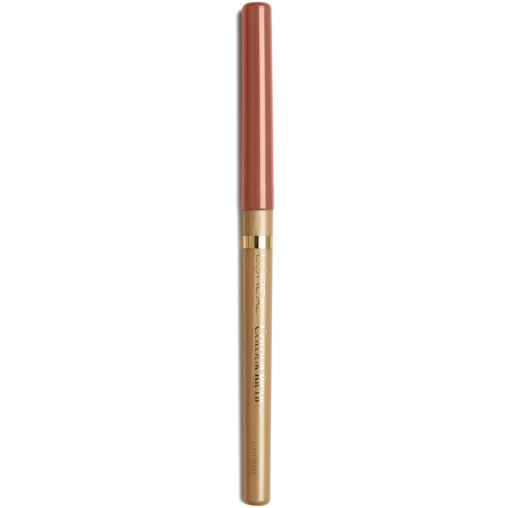 L'Oreal Paris front view of lip liner showing shade and packaging benefit precise definition