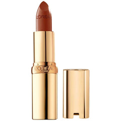 L'Oreal Paris front packaging showing Cinnamon Toast shade and satin finish benefit