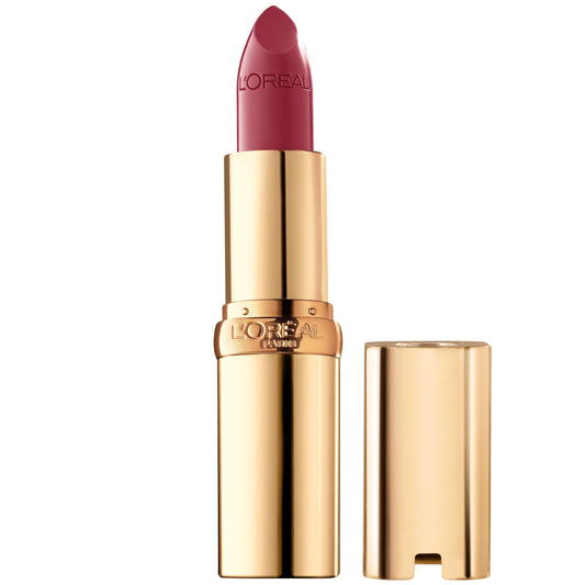 L'Oreal Paris lipstick front packaging showing shade and finish benefit