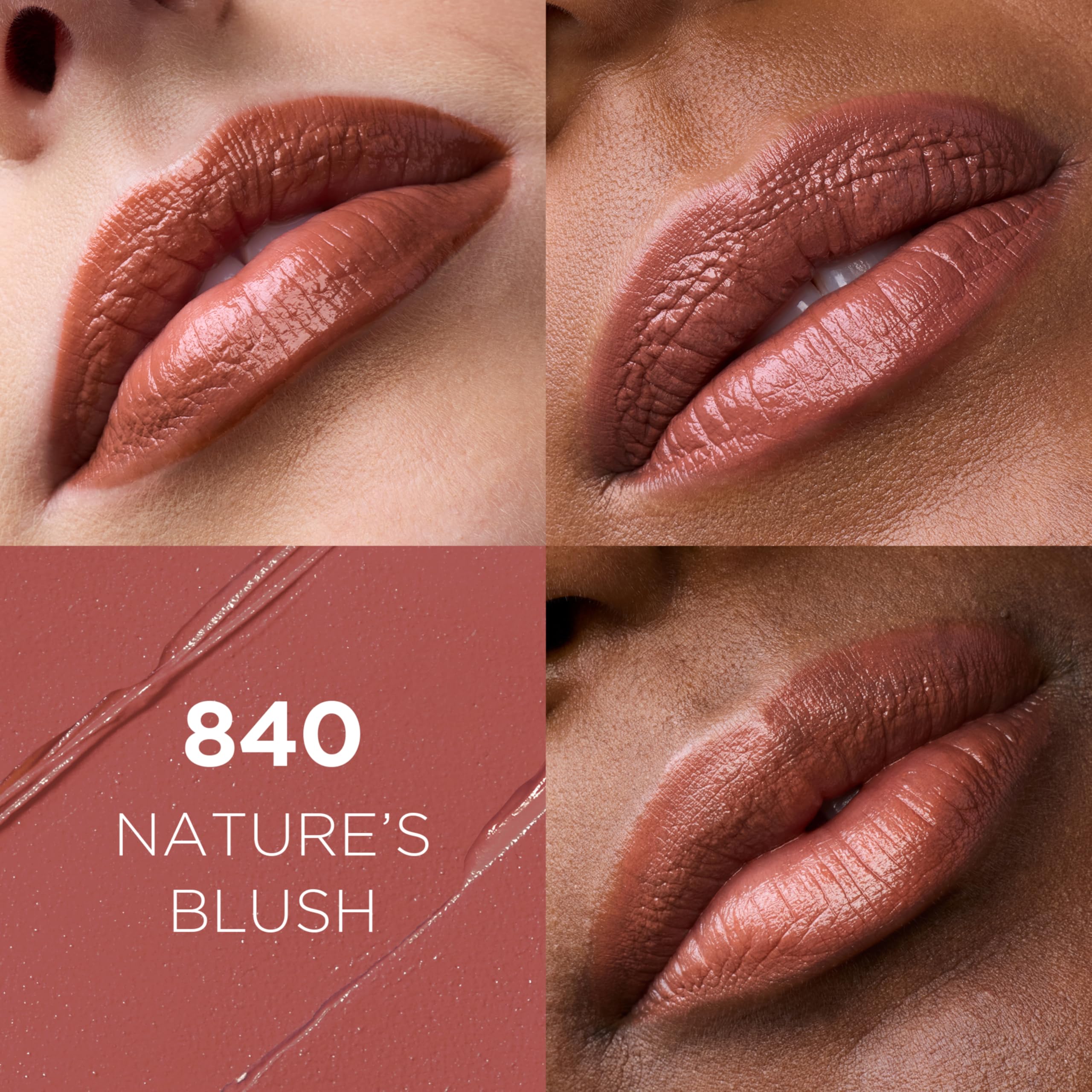 L'Oreal Paris lipstick bullet close-up highlighting creamy satin finish and smooth application