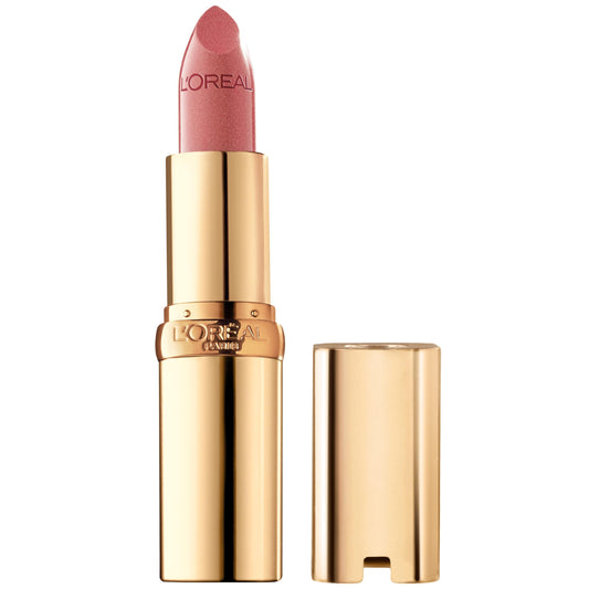 L'Oreal Paris front packaging showing mauved shade and sleek tube, enhances shelf appeal
