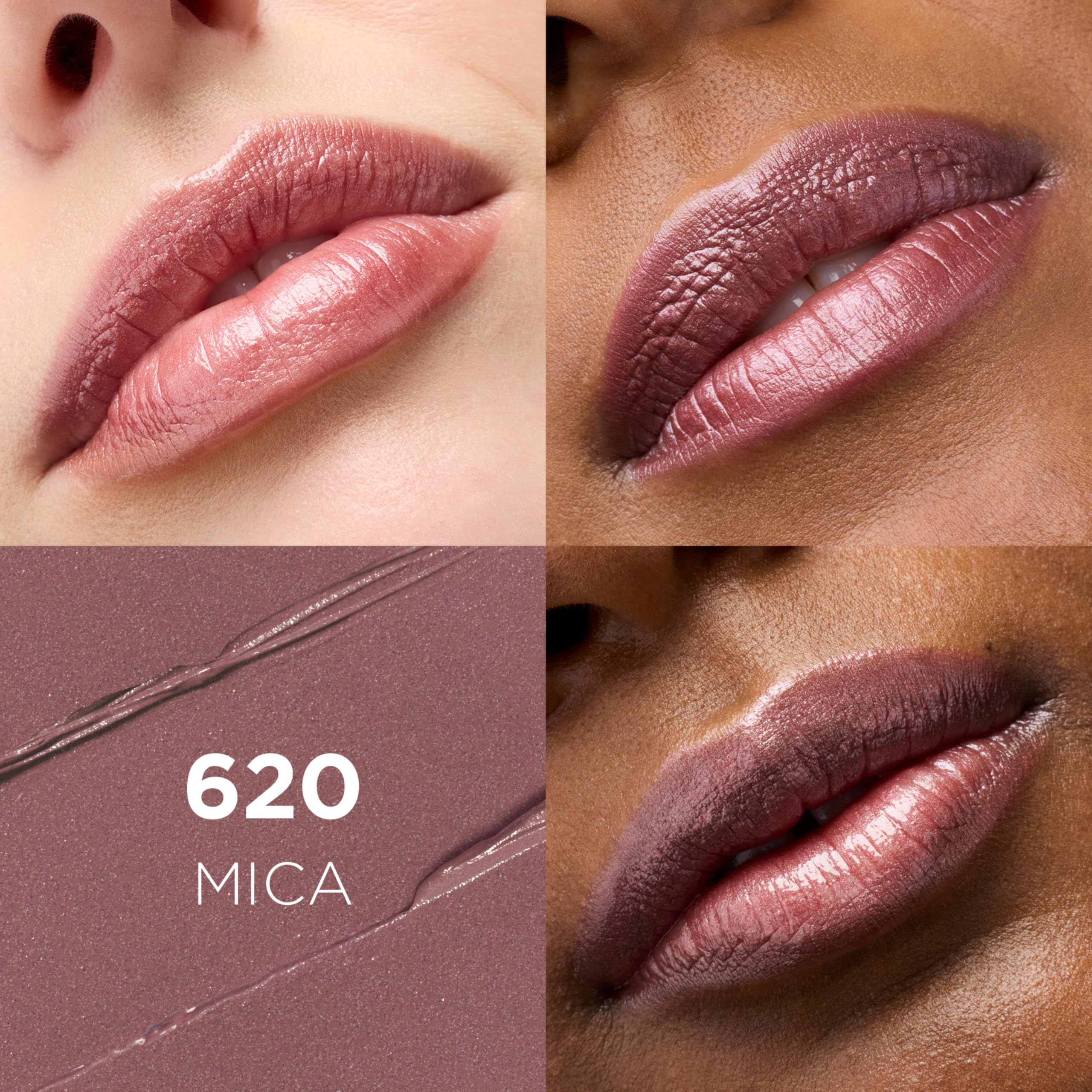 L'Oreal Paris Colour Riche Mica lipstick bullet angled close-up highlighting creamy tip